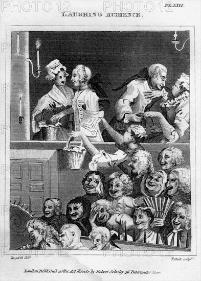 'Laughing Audience', 18th century.Artist: Thomas Clerk