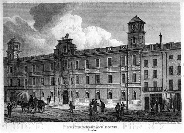 Northumberland House, Westminster, London, 1815.Artist: J Shury