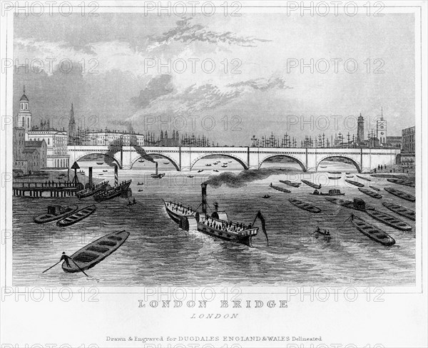 London Bridge, 19th century. Artist: Unknown