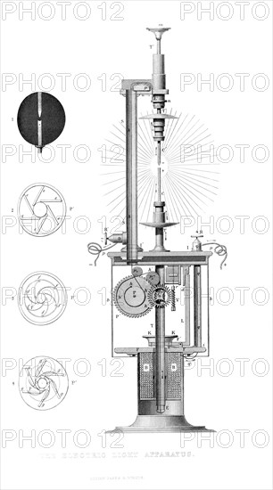 The Electric Light Apparatus, 1866. Artist: Unknown