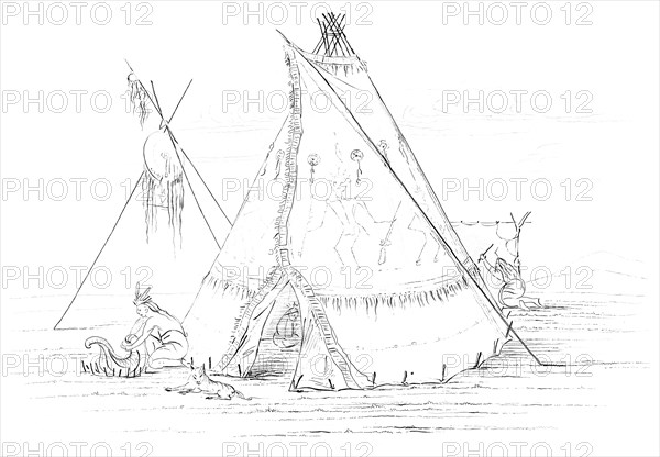 Teepee, 1841.Artist: Myers and Co