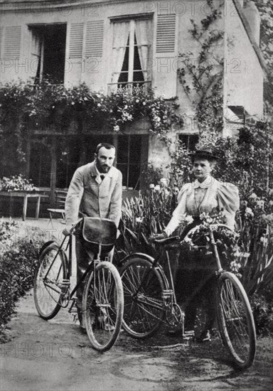 Pierre and Marie Curie, French physicists, 1906. Artist: Unknown