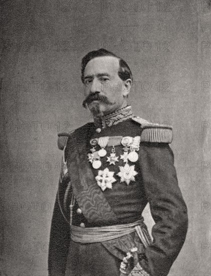 Charles Denis Bourbaki, French soldier and general, 1868. Artist: Unknown