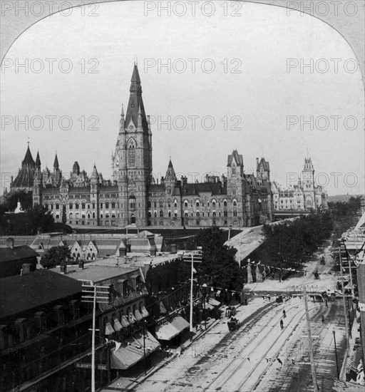 Houses of Parliament, Ottawa, Ontario, Canada.Artist: Keystone View Company