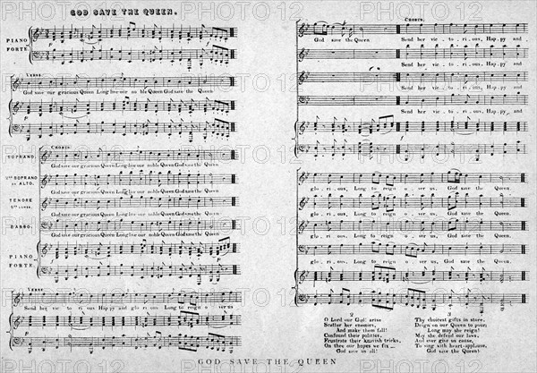 'God Save the Queen', sheet music, 1900. Artist: Unknown