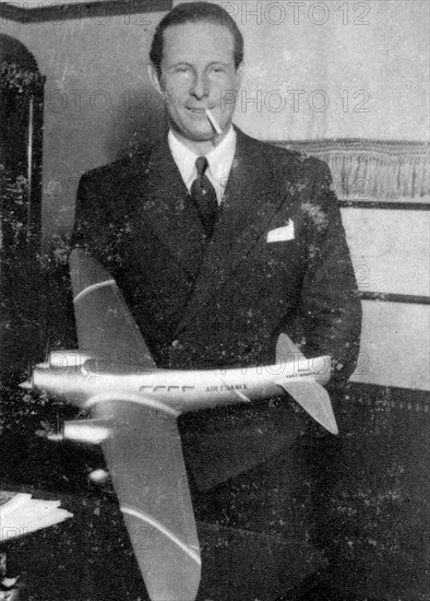 Jean Mermoz, French pilot, 1935. Artist: Unknown