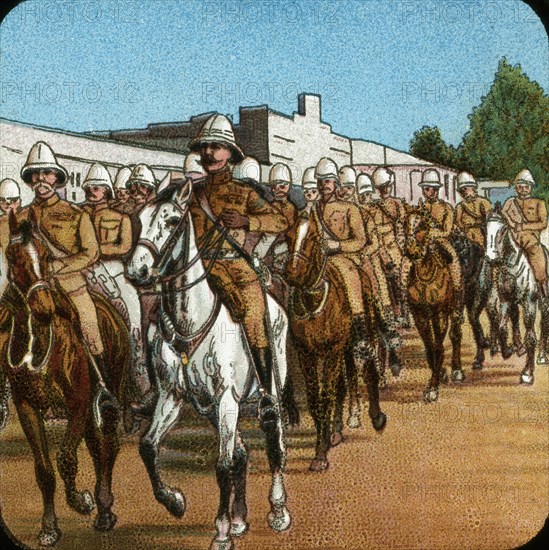 Lord Roberts entering Pretoria, Boer War, South Africa, 1900 (1925). Artist: Unknown