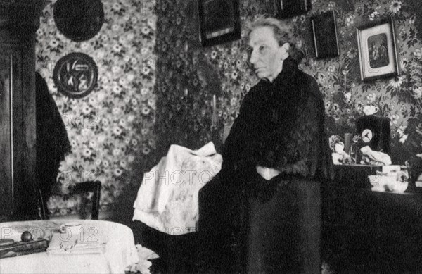 Louise Michel, French schoolteacher, medical worker and anarchist, 1899. Artist: Unknown