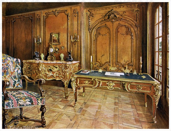 French panelled room, Wallace Collection, London, 1911-1912.Artist: Edwin Foley
