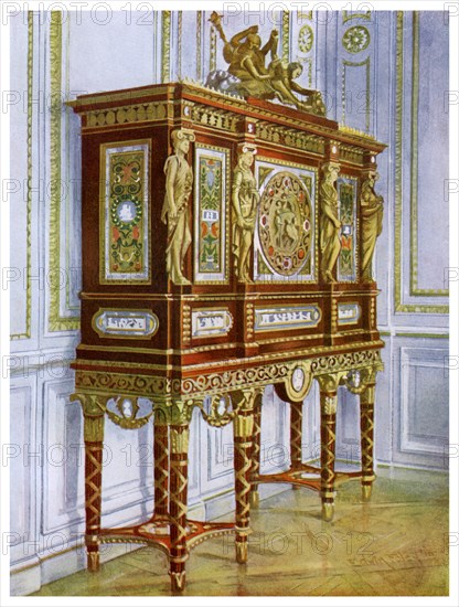 Jewel cabinet of Marie Antoinette, Versailles, France, 1911-1912.Artist: Edwin Foley