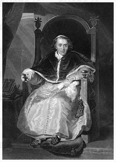 'Pius VII, the Roman Pontiff'.Artist: James Gardner