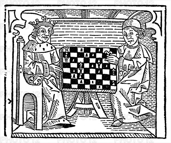 Game and play of chess, 1474 (1956). Artist: Unknown