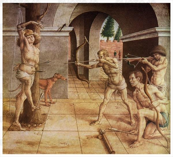 The Martyrdom of St Sebastian, 15th century (1956). Artist: Unknown