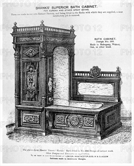 Shanks' Superior Bath Cabinet, c1880 (1956). Artist: Unknown