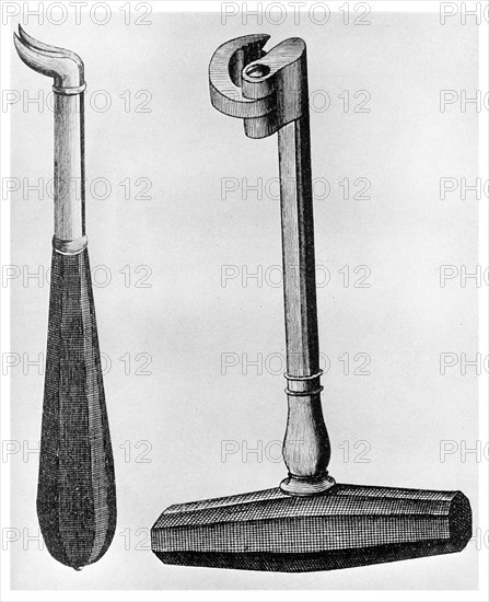 Dental punch and English key, c1700 (1956). Artist: Unknown