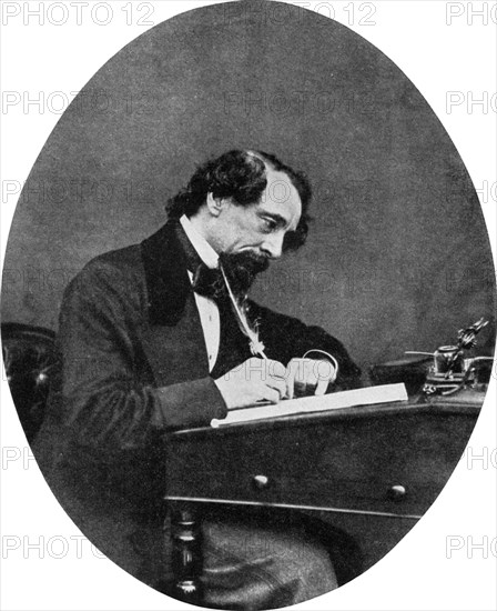 Charles Dickens, British novelist, 19th century (1956). Artist: Unknown