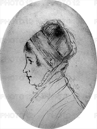 Elizabeth Fry, British prison and social reformer, c1798-1800 (1956). Artist: Unknown