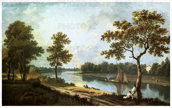 The Thames, Twickenham, c1762 (1956). Artist: Unknown