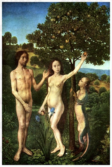 Original Sin: The Fall of Adam and Eve, c1467-1468 (1956). Artist: Unknown