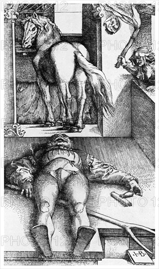 Witch hunt: 'The Bewitched Groom', 16th century (1956). Artist: Unknown