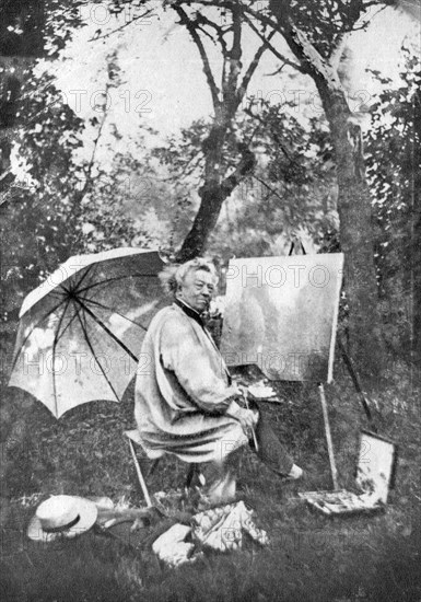 Jean Baptiste Camille Corot, French artist, c1845-1875. Artist: Unknown