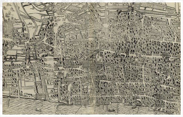 Survey of London, 16th or 17th century (1886). Artist: Unknown