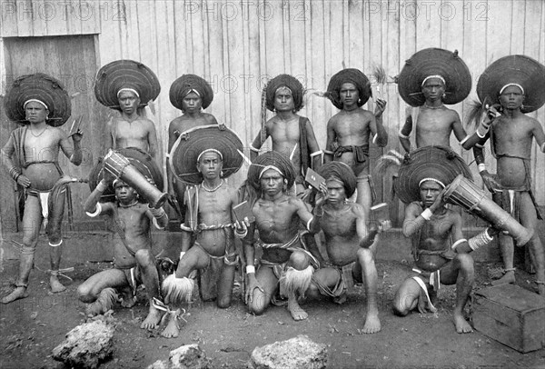 Natives of the Tanimbar Islands, Indonesia.Artist: AE Pratt