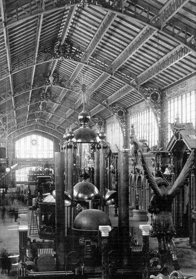 Metallurgy section, Universal Exposition, Paris, 1889. Artist: Unknown