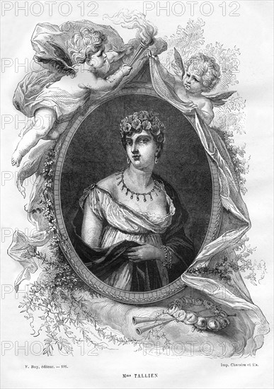 Madame Tallien, late 18th century (1882-1884).Artist: Charaire et fils