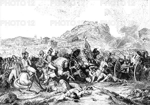 Battle of Castalla, Spain, 21st July 1812 (1882-1884). Artist: Unknown