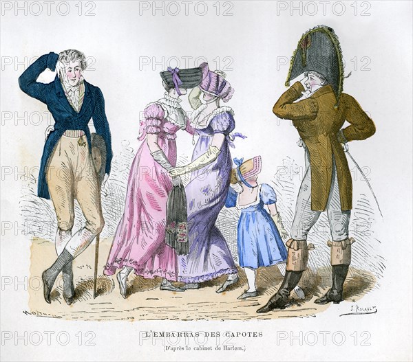 'The embarrassment of the hoods', 1882-1884.Artist: J Rocault