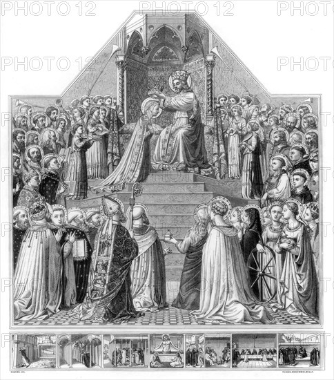 'The Coronation of the Virgin', c1430-1432 (1870). Artist: Monvoisin