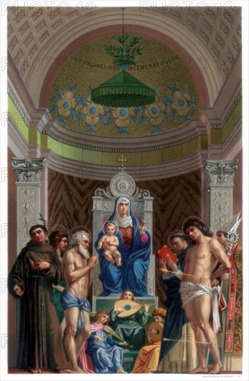 San Giobbe Altarpiece, c1478 (1870). Artist: Franz Kellerhoven