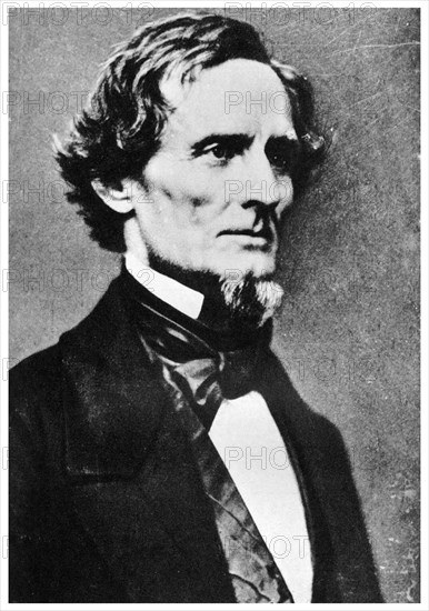 Jefferson Davis, President of the Confederate States of America, c1855-1865 (1955). Artist: Unknown