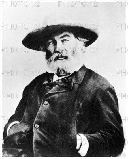 Walt Whitman, American poet, c1866 (1955). Artist: Unknown