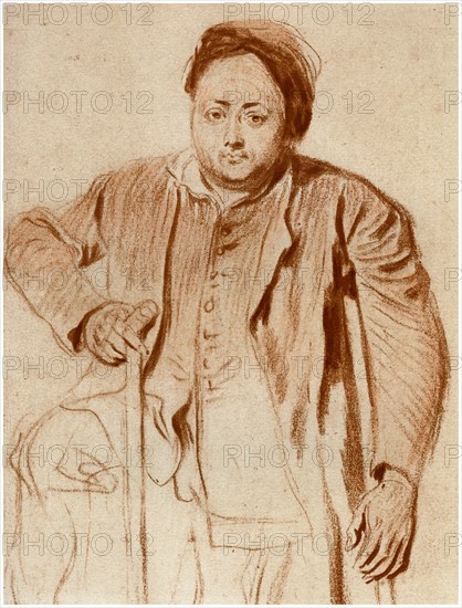 'Portrait of a Man on Crutches', c1710 (1958). Artist: Unknown