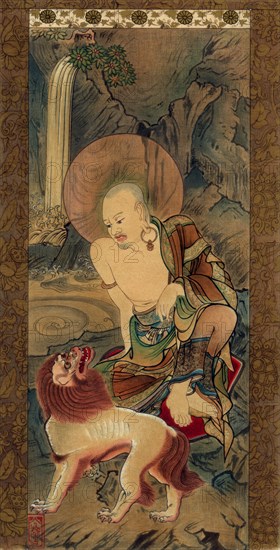 Arhat, Japanese, late Kamakura period, 14th century (1886).Artist: Unknown follower of Ryozen