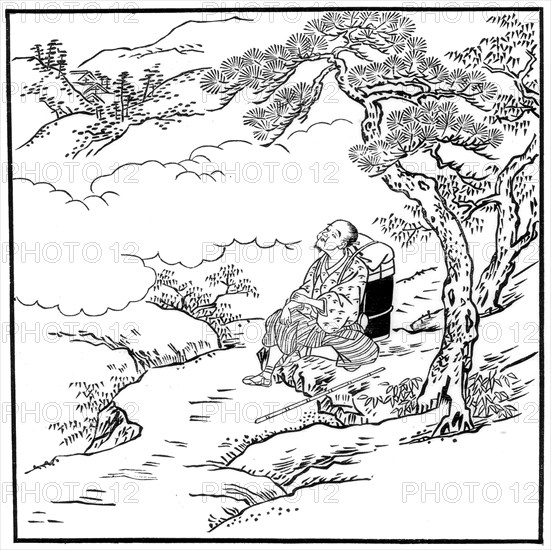 'The Rambles of Motonobu', 18th century (1886). Artist: Witherby & Co