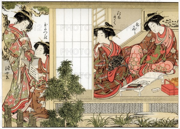 'Japanese Beauties', 1776 (1886). Artist: Wilhelm Greve