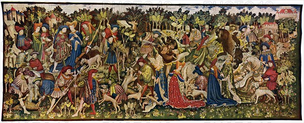 The Chatsworth Hunting Tapestries, second of the series, 1930. Artist: Unknown