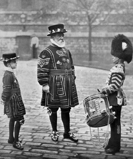 Sergeant-Major Patrick Penrose, the 'Yeoman Porter', London, 1896. Artist: Gregory & Co