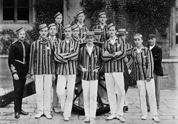 The Royal Military Academy cricket team, 1895 (1896).Artist: Hudson & Kearns