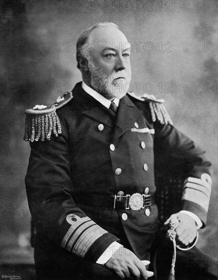 Vice-Admiral Sir Henry Fairfax, British naval officer, 1896.Artist: Symonds & Co