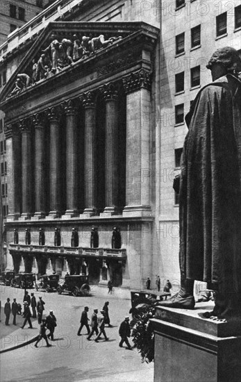 New York Stock Exchange, New York City, USA, c1930s. Artist: Ewing Galloway