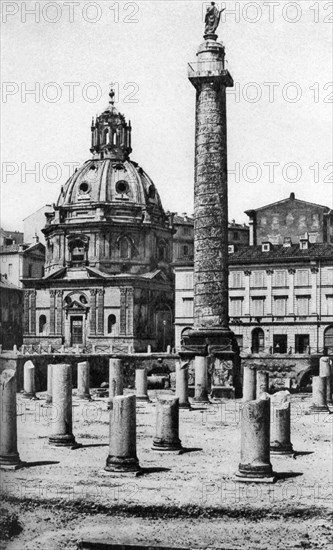 The Church of the Most Holy Name of Mary at the Trajan Forum, Rome, Italy, c1930s. Artist: Unknown