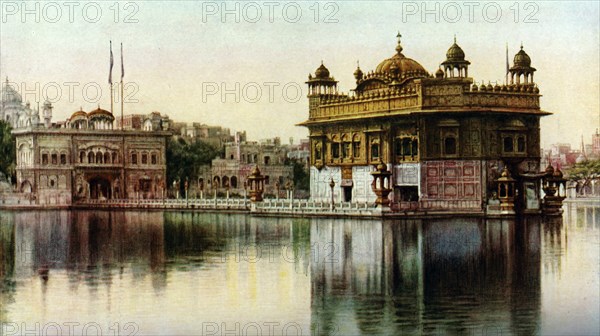 Golden Temple, Amritsar, Punjab, India, c1930s. Artist: E Candler