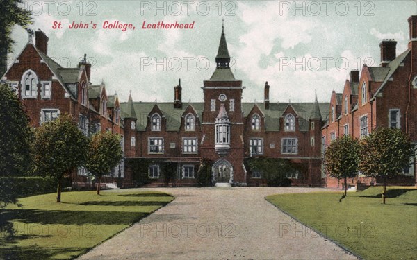 St John's College, Leatherhead, Surrey, 20th century. Artist: Unknown