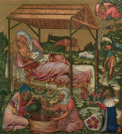 'Birth of Christ', c1350 (1955). Artist: Master of the Vyssi Brod Altar