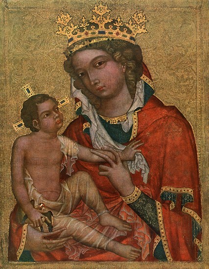 'Madonna of Veveri', c1350 (1955).Artist: Master of the Vyssi Brod Altar