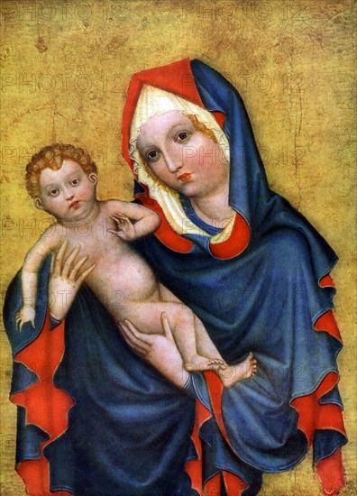 'Madonna of Zlata Koruna', c1410 (1955). Artist: Unknown